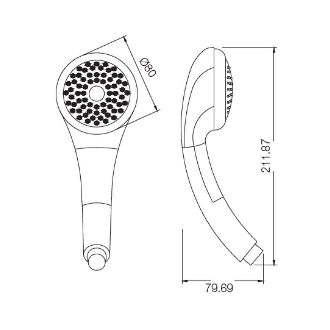 Parryware Single Flow Hand Shower T9902A1 - Chrome