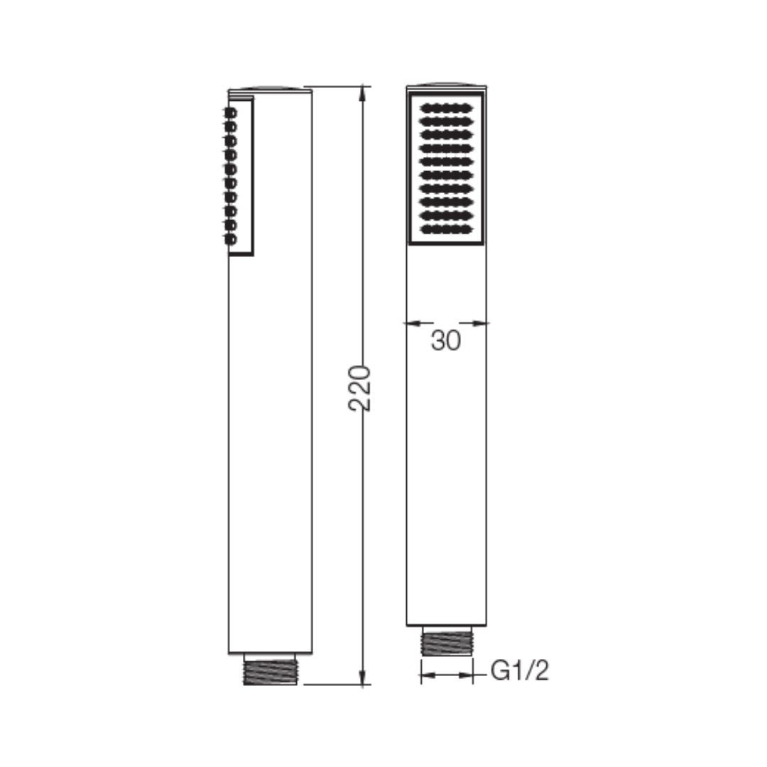 Parryware Single Flow Hand Shower T9945A1 - Chrome