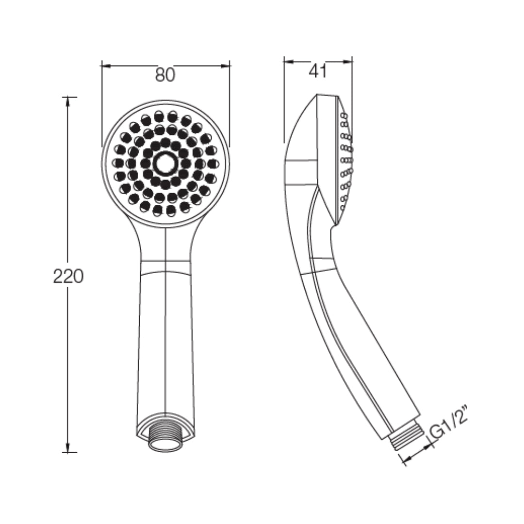 Parryware Single Flow Hand Shower T9981A1 - Chrome
