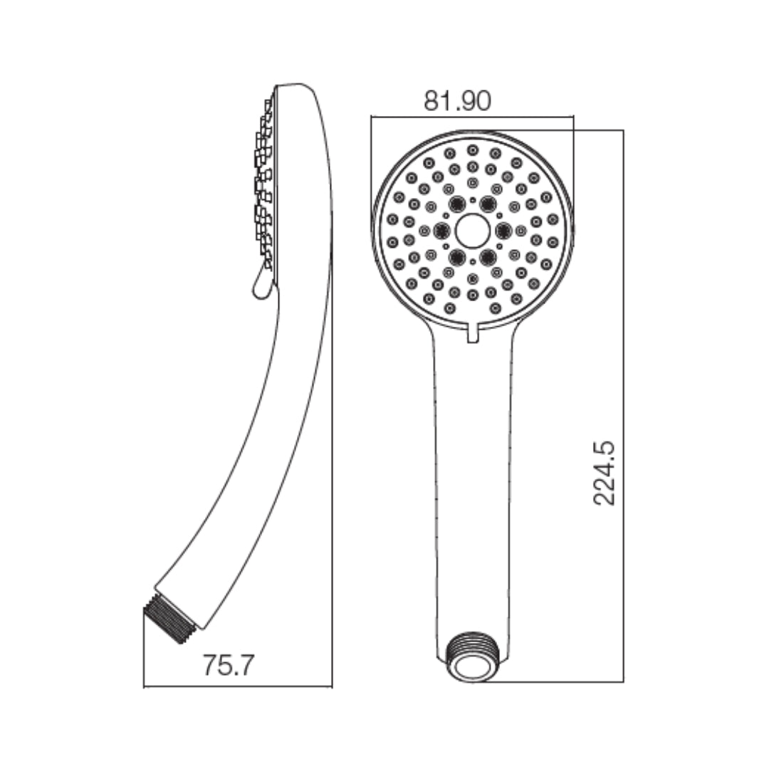 Parryware Multi Flow Hand Shower T9982A1 - Chrome