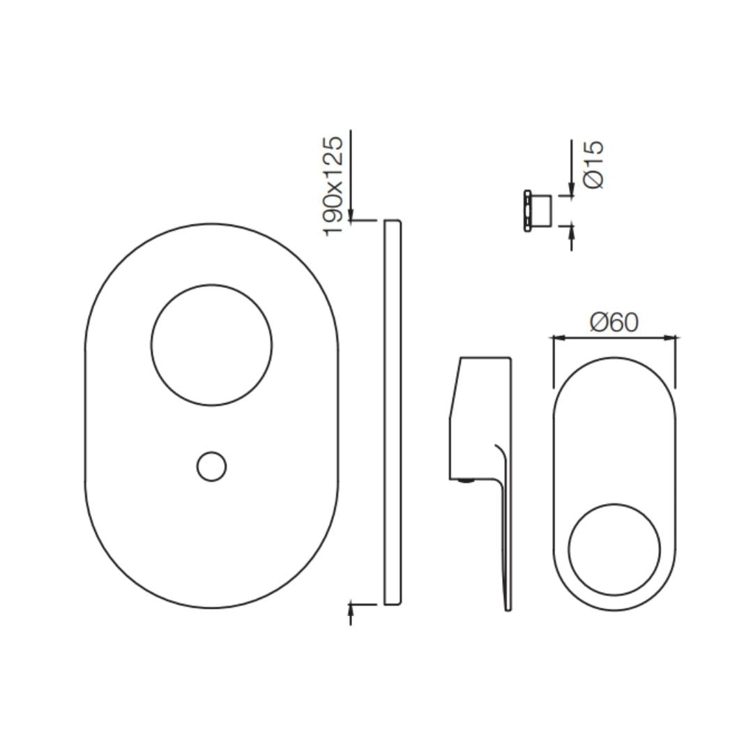 Jaquar 2 Way Diverter Ornamix Prime ORP-ABR-10193PM Normal Flow - Antique Bronze Finish