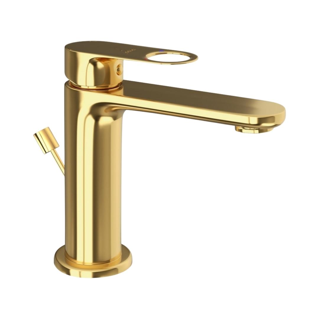 Jaquar Table Mounted Regular Basin Mixer Ornamix Prime ORP-GLD-10051BPM - Full Gold
