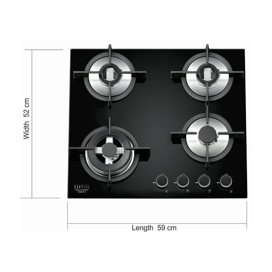 Carysil 60 cm 4 Burner Hob Passilo Series PASSILO 60 4