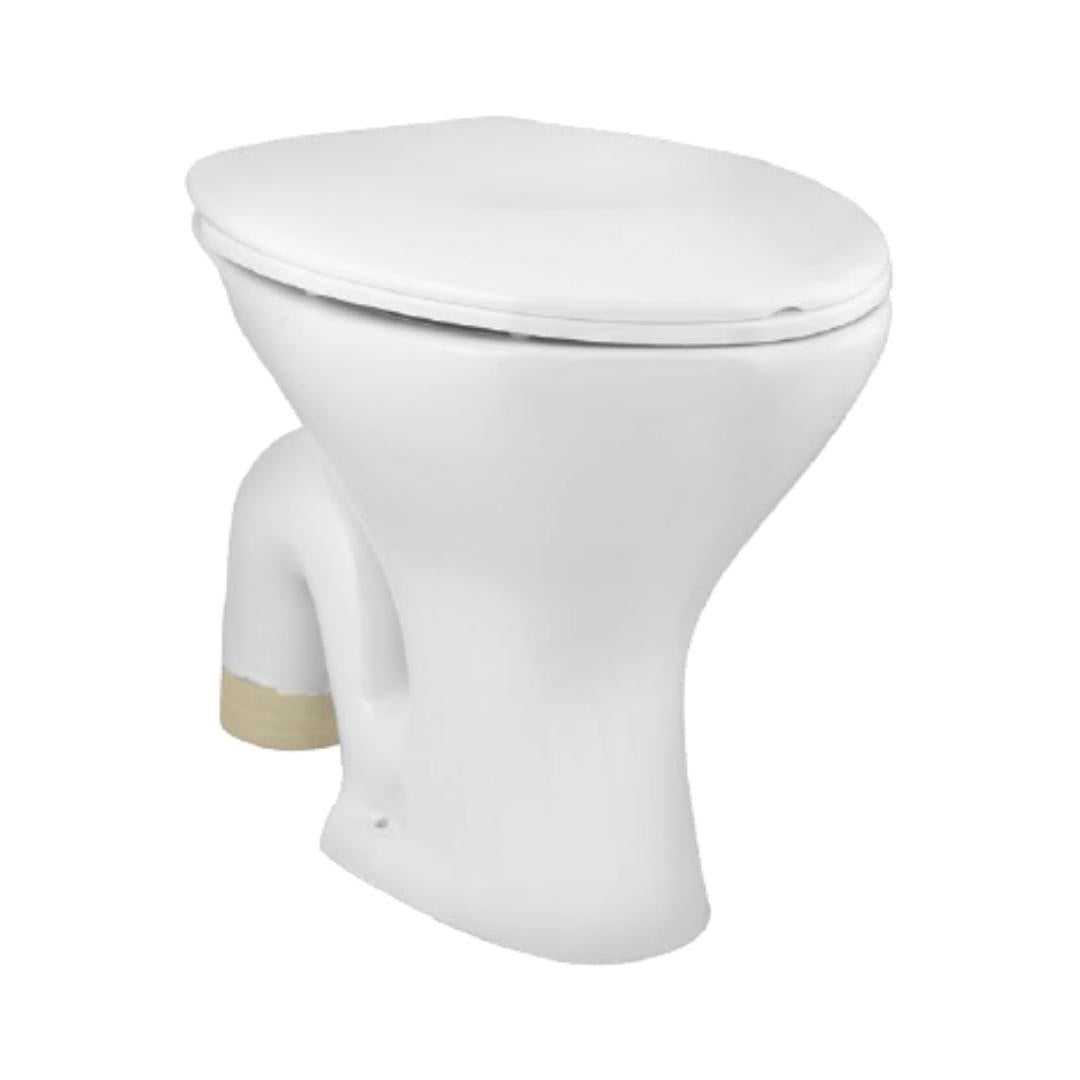 Parryware Floor Mounted White Closet WC Petite EWC Set PETITE EWC SET C0287 with S-Trap