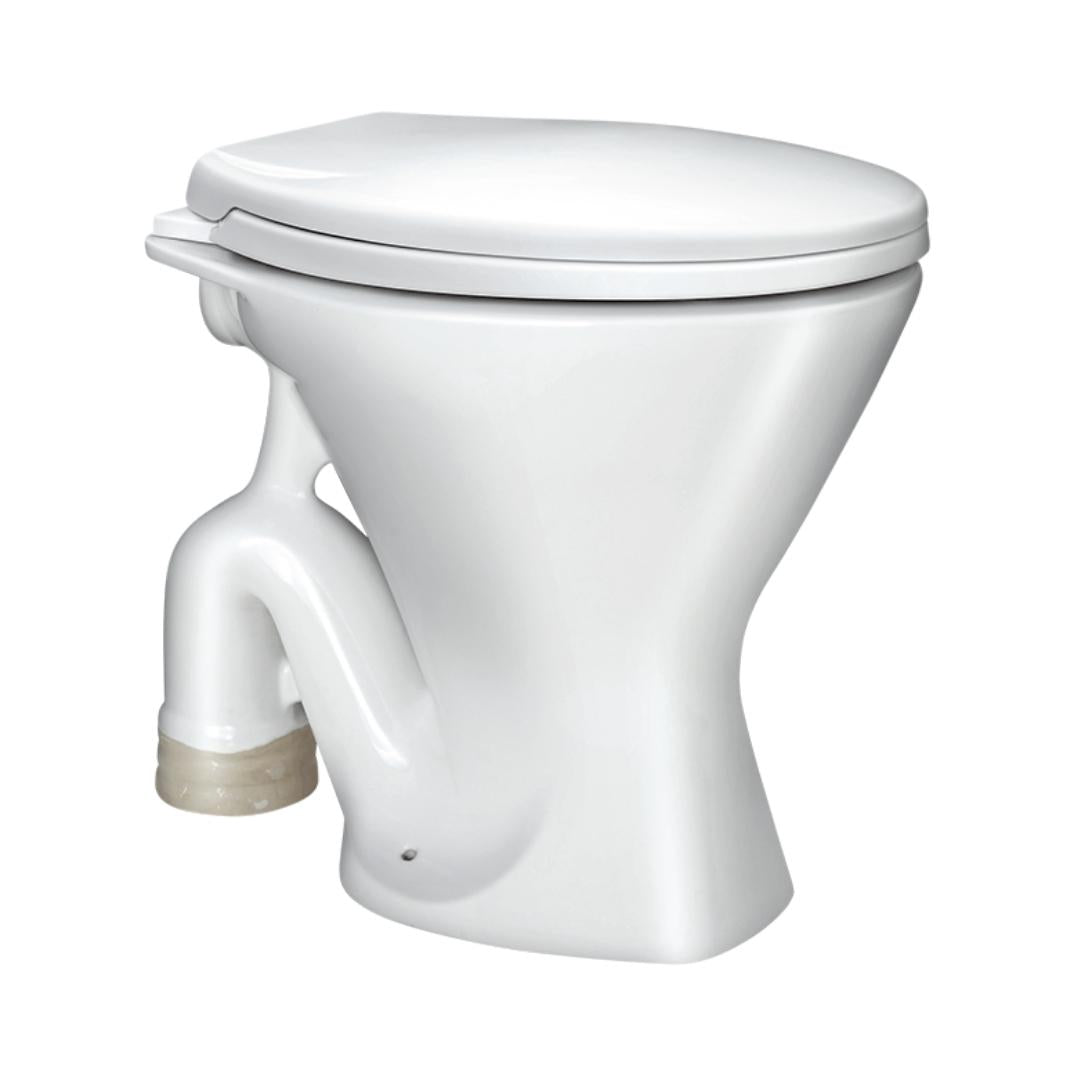 Hindware Floor Mounted White Closet WC Popular 20044 WHITE with P-Trap
