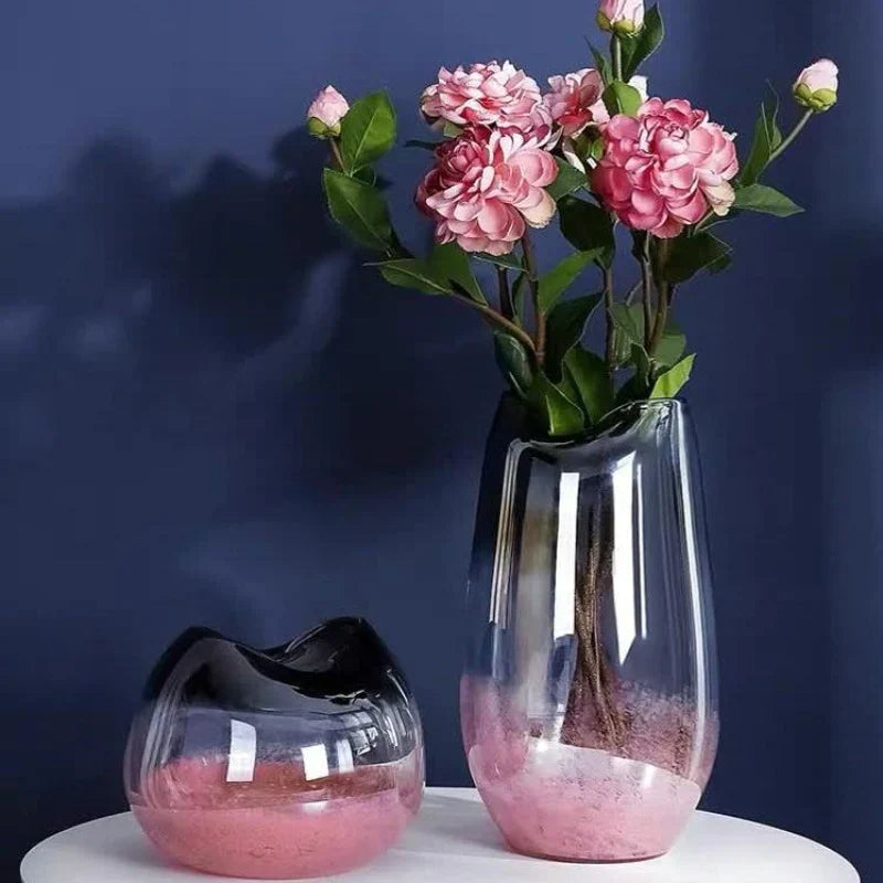 Ethereal Blush Glass Harmony Vase