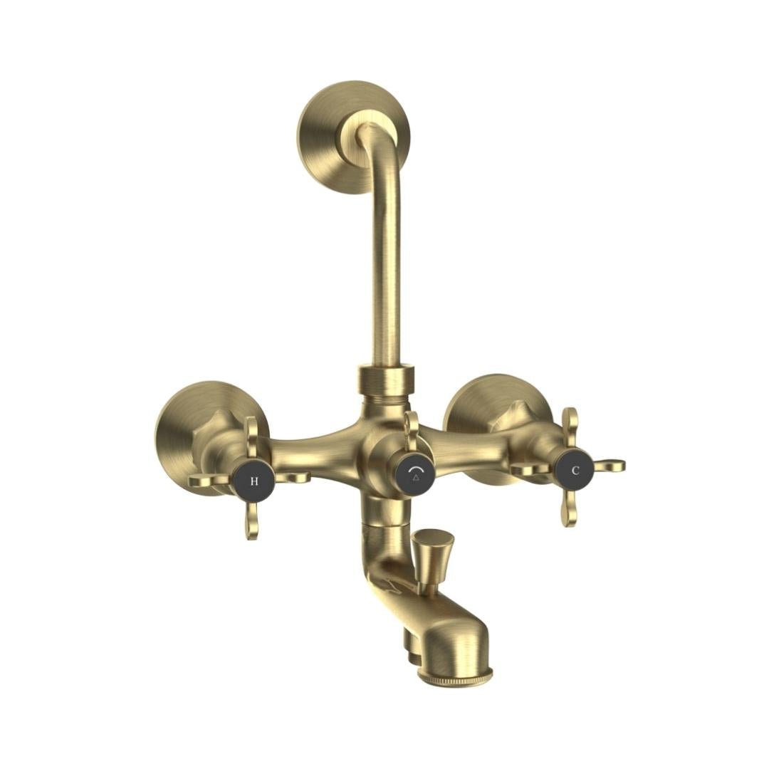 Jaquar 3 Way Wall Mixer Queens Prime QQP-ABR-7281PM Normal Flow - Antique Bronze Finish