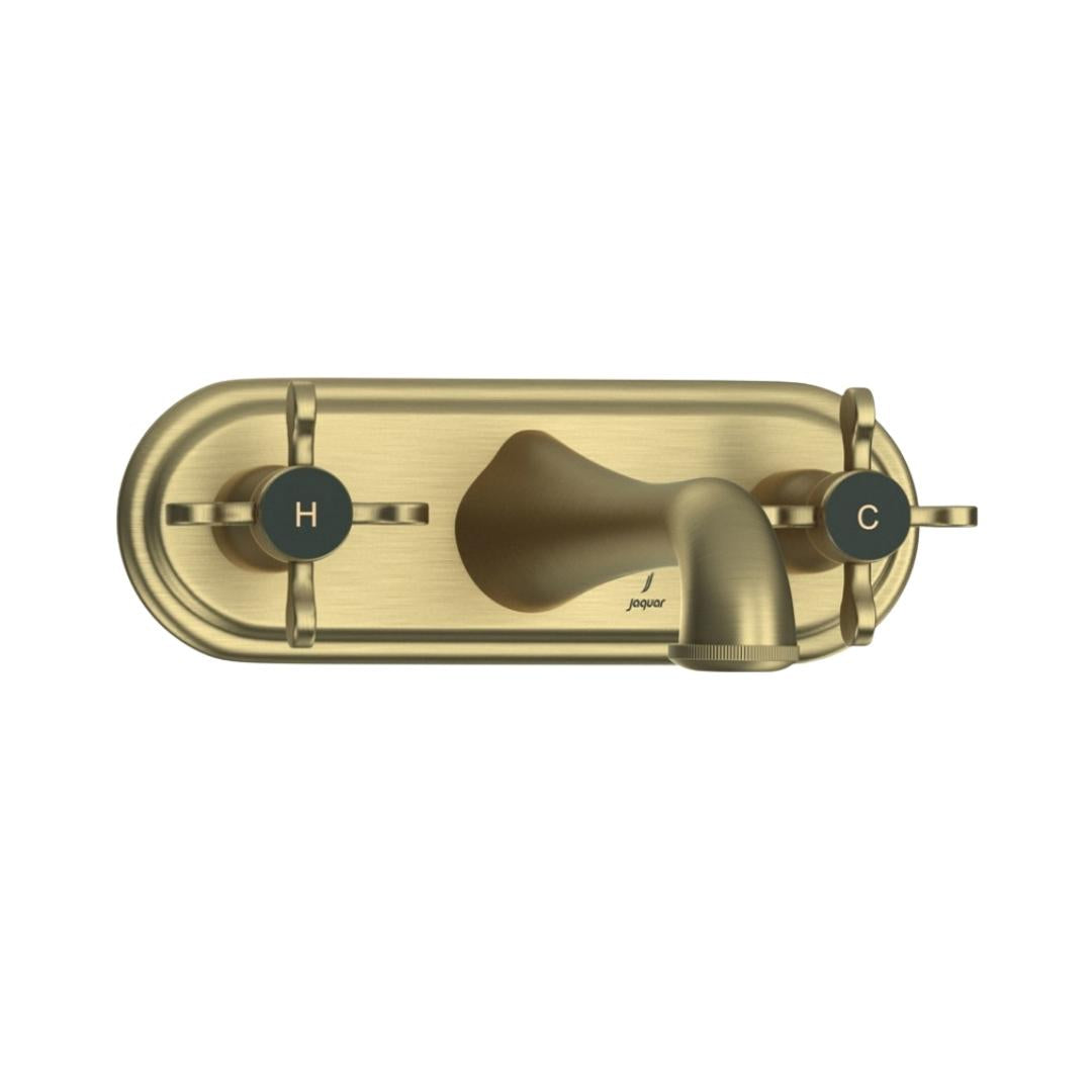 Jaquar Wall Mounted Basin Mixer Queens Prime QQP-ABR-7433PM - Antique Bronze