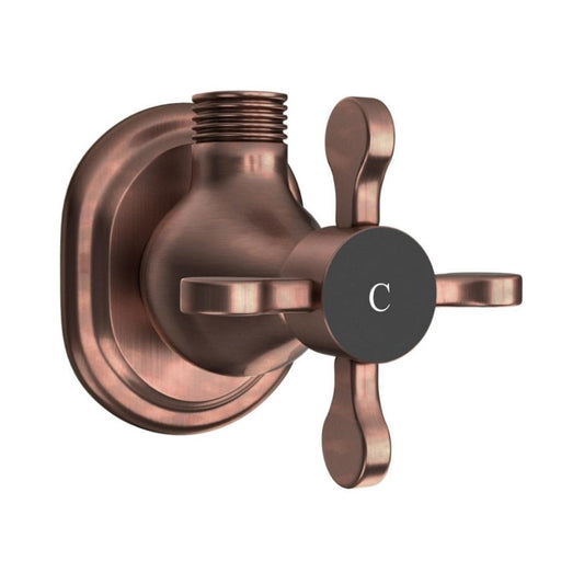 Jaquar Basin Area Angle Valve Queens Prime QQP-ACR-7053PM - Antique Copper