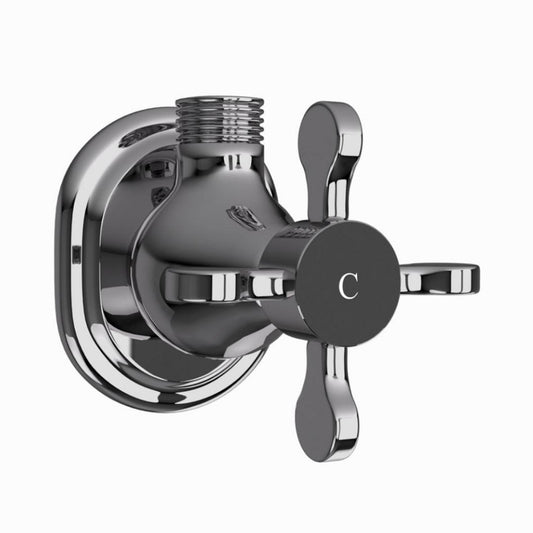 Jaquar Basin Area Angle Valve Queens Prime QQP-BCH-7053PM - Black Chrome