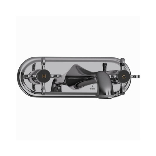 Jaquar Wall Mounted Basin Mixer Queens Prime QQP-BCH-7433PM - Black Chrome