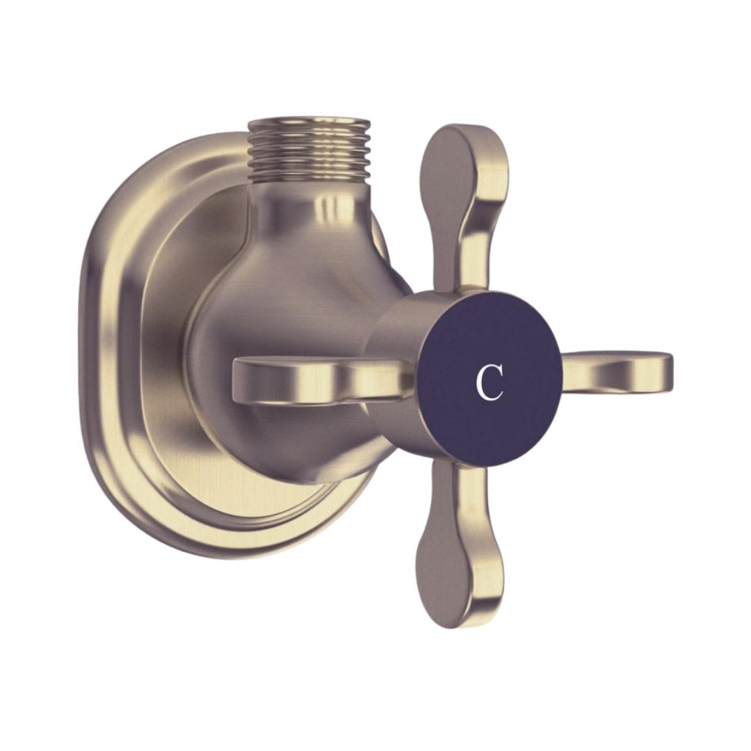 Jaquar Basin Area Angle Valve Queens Prime QQP-GDS-7053PM - Gold Dust