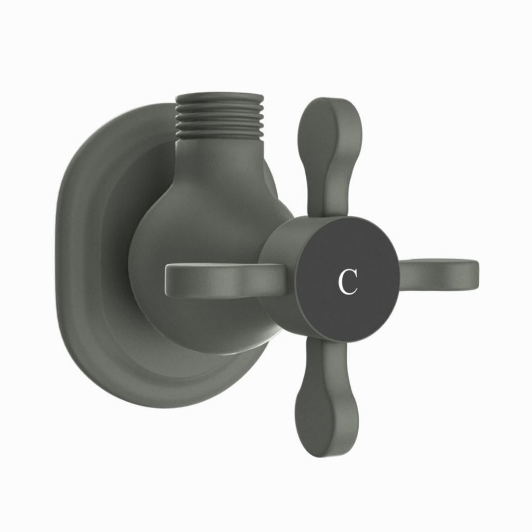 Jaquar Basin Area Angle Valve Queens Prime QQP-GRF-7053PM - Graphite