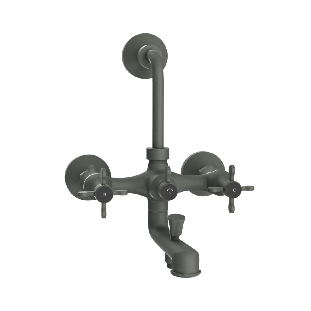 Jaquar 3 Way Wall Mixer Queens Prime QQP-GRF-7281PM Normal Flow - Graphite Finish