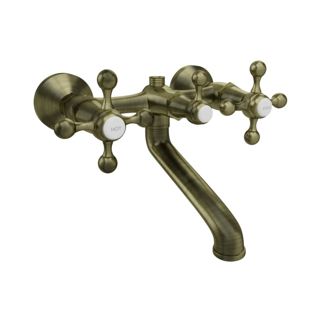 Jaquar 2 Way Wall Mixer Queen's QQT-ABR-7217 Normal Flow - Antique Bronze Finish