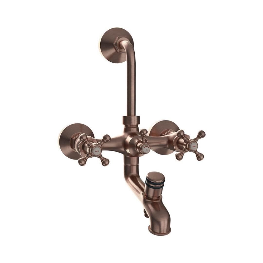 Jaquar 3 Way Wall Mixer Queen's QQT-ACR-7281 Normal Flow - Antique Copper Finish