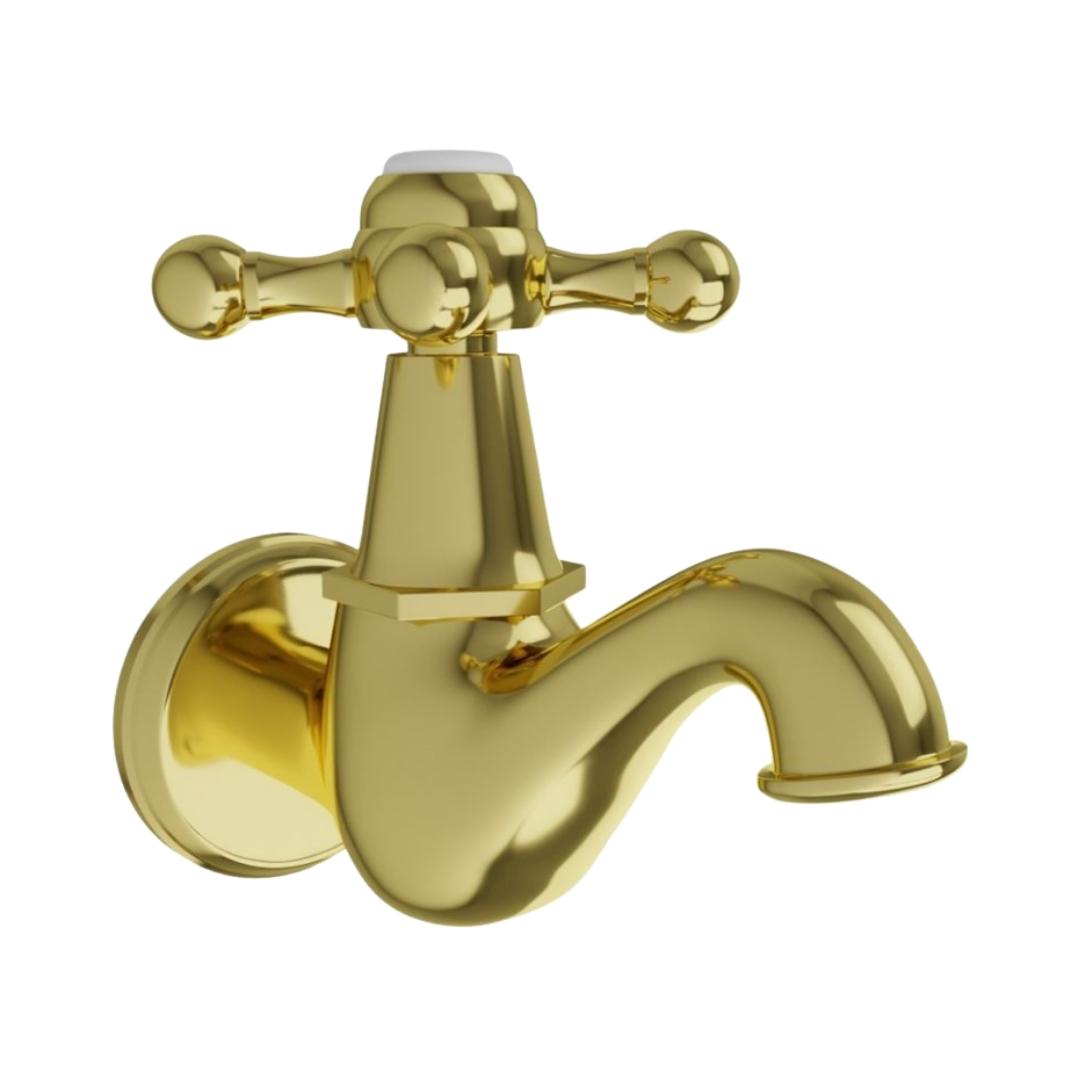 Jaquar WC Area Bib Cock Queens QQT GLD 7037 Full Gold On Decure in jaquar-wc-area-bib-cock-queens-qqt-gld-7037-full-gold-on-decure-in