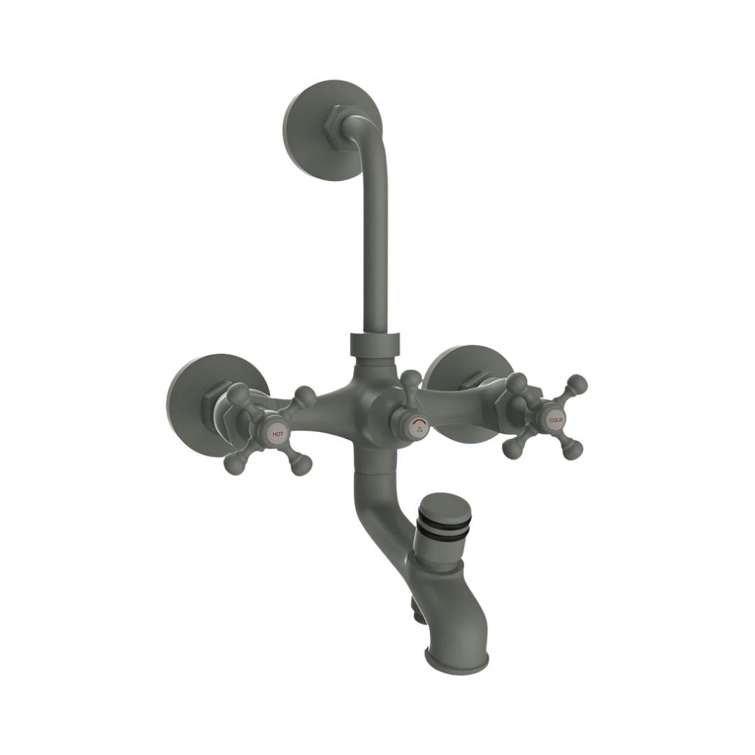 Jaquar 3 Way Wall Mixer Queen's QQT-GRF-7281 Normal Flow - Graphite Finish