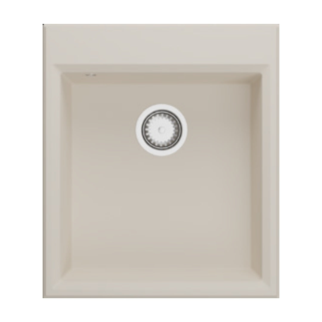 Hafele Quartz Sink Lithos Quartz Range QUADRA SINGLE BOWL ( 20 x 23 inches )  -  Truffle