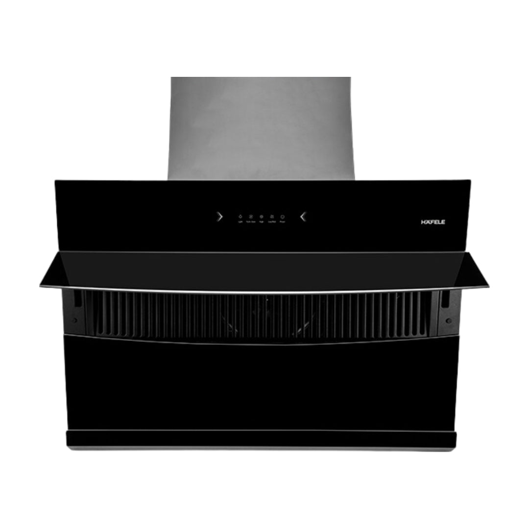 Hafele 90 cm Wall Mounted Chimney RHINE 90 + Hafele 78 cm 4 Burner Hob Altius Series ALTIUS FS 480