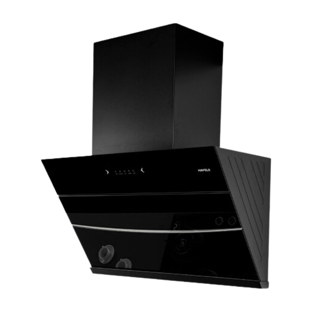 Hafele 90 cm Wall Mounted Chimney RHINE 90 + Hafele 78 cm 4 Burner Hob Altius Series ALTIUS FS 480