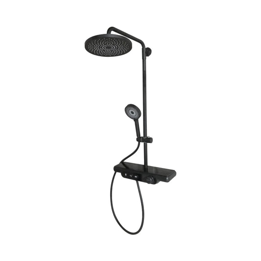 Colston 2 Way Shower Panel Rover Black - Black