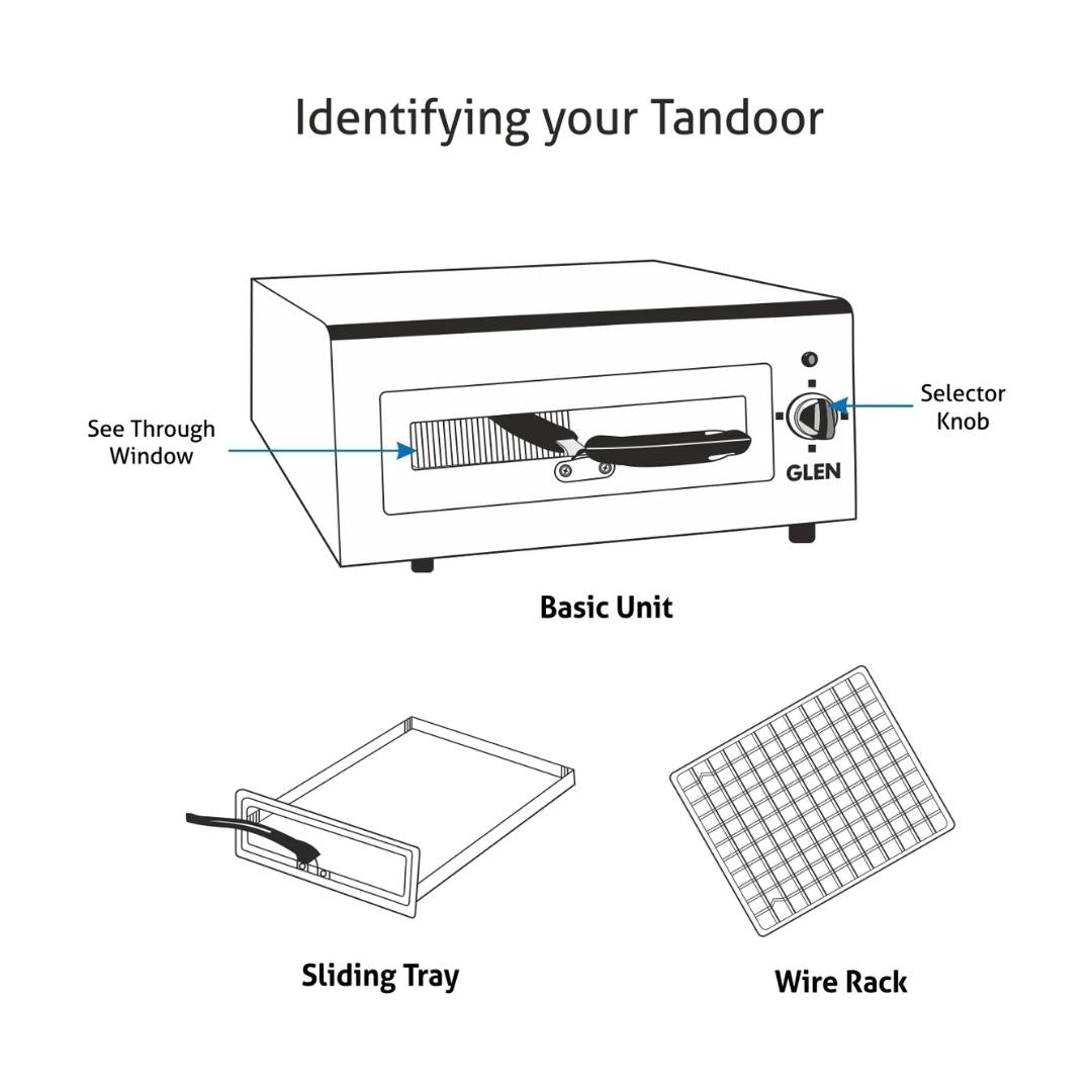 Glen Electric Tandoor SA5014XL Silver