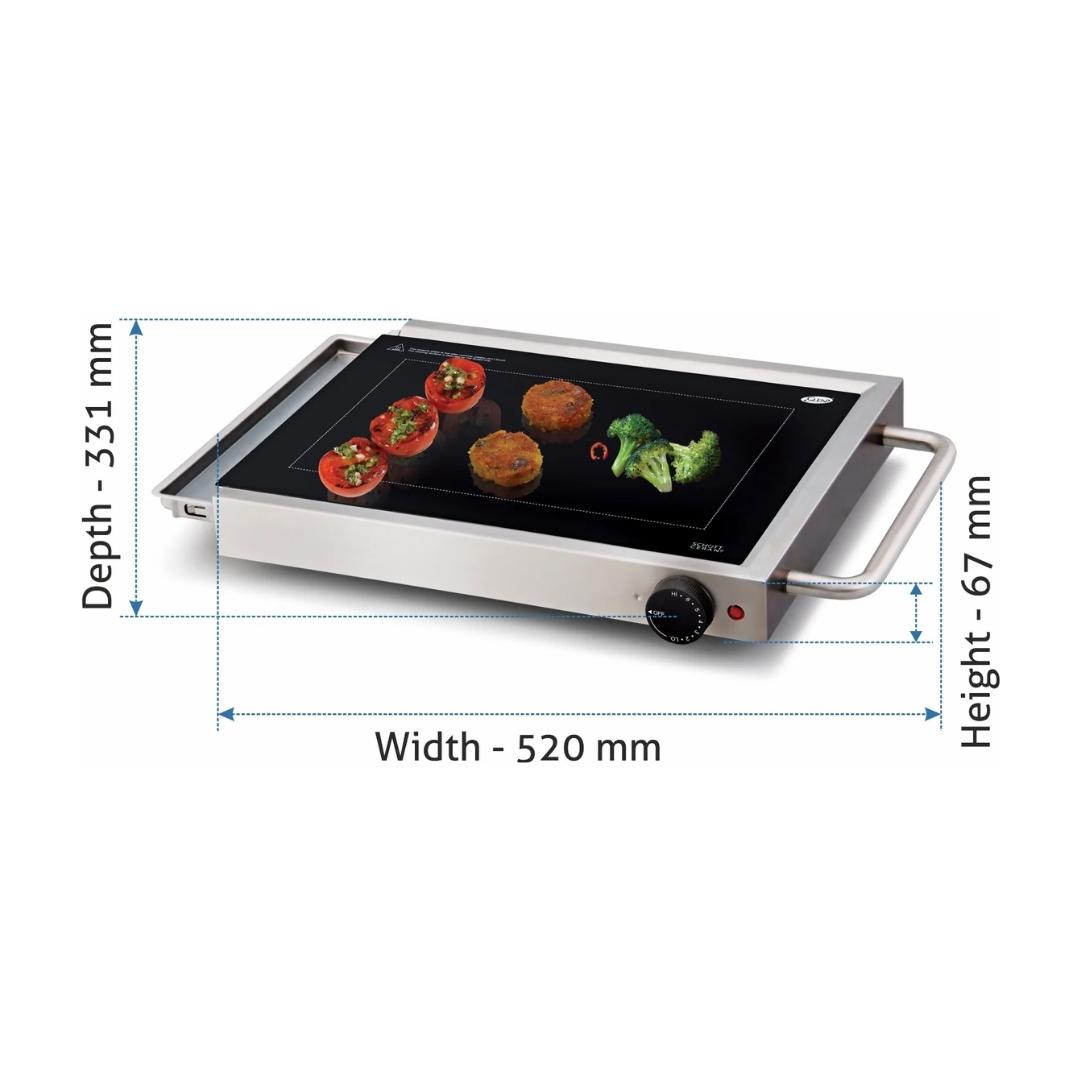 Glen Glass Grill SA 3033 Silver