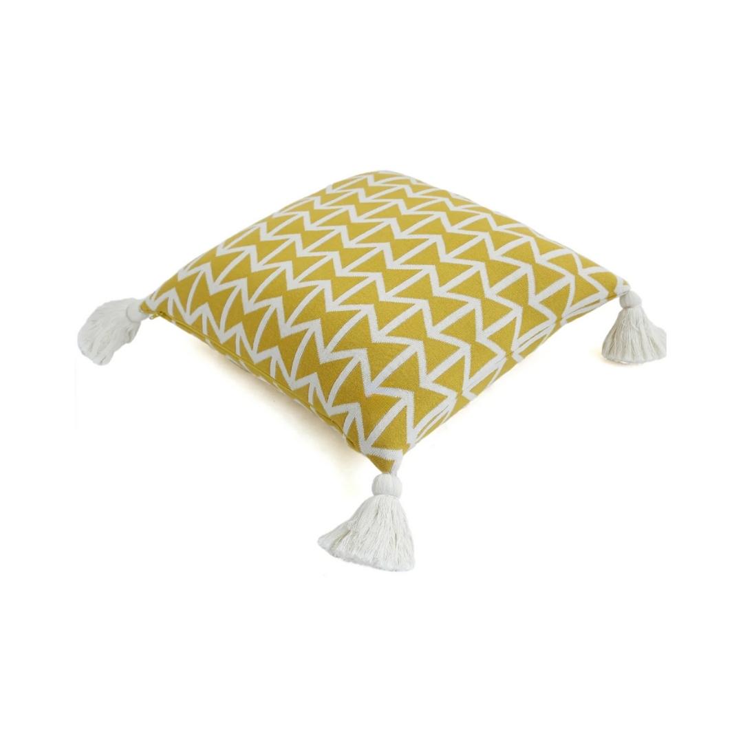 Beatrice Twanty Olive & Natural Throw & Cushion Cover Set (18 in x 18 in)