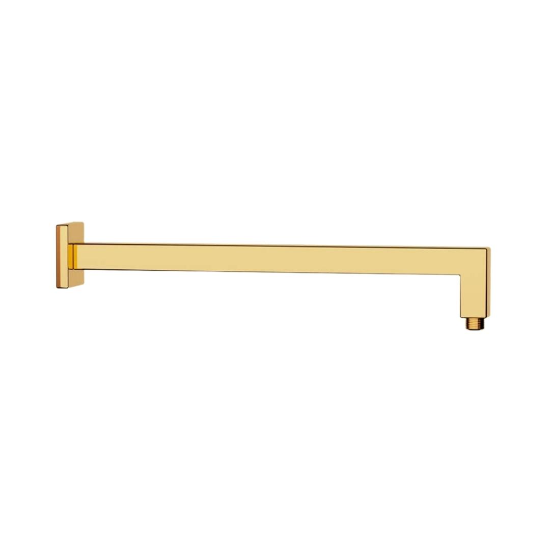 Jaquar Wall Mounted Square 400 mm Shower Arm SHA-GLD-455L400 - Full Gold