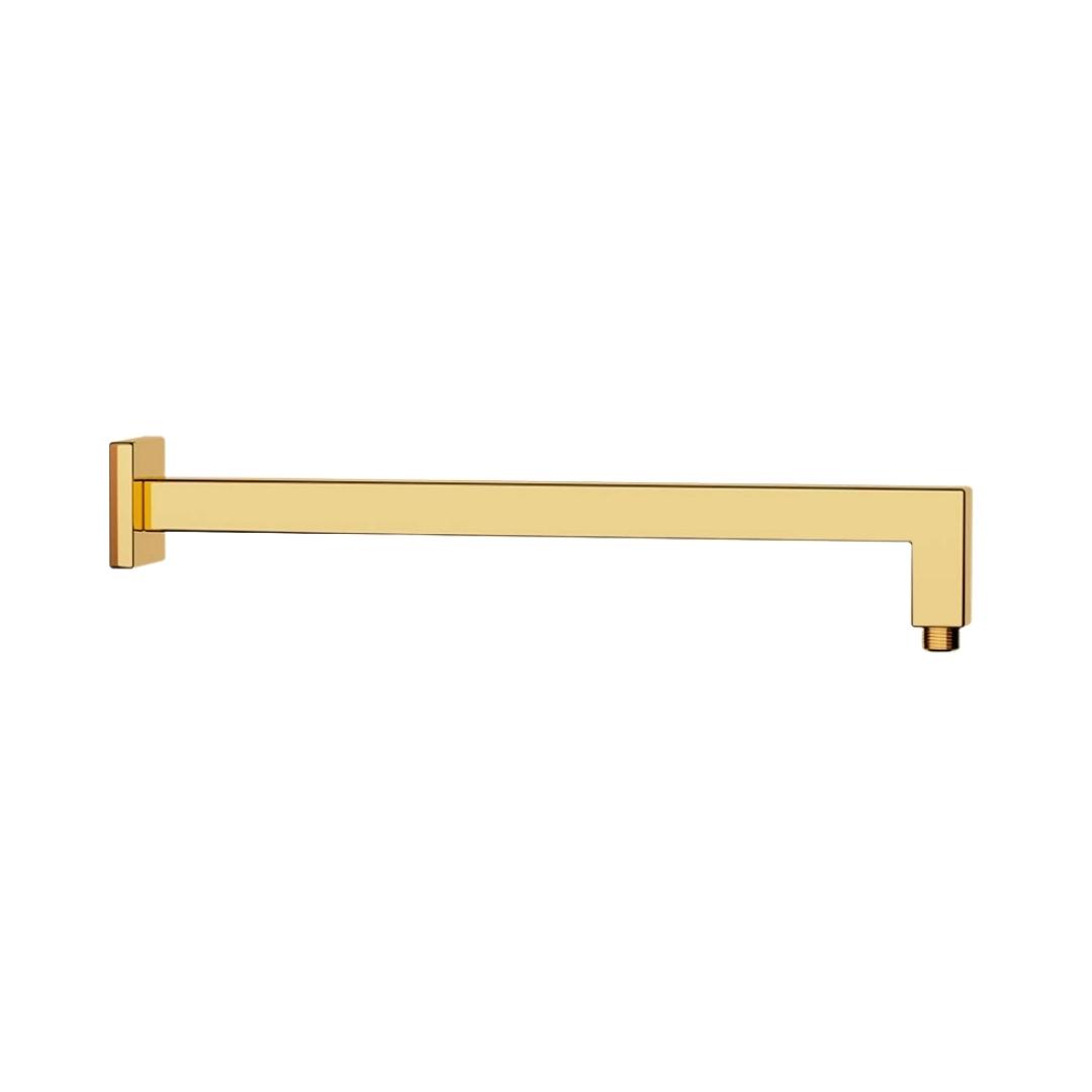 Jaquar Wall Mounted Square 600 mm Shower Arm SHA-GLD-455L600 - Full Gold