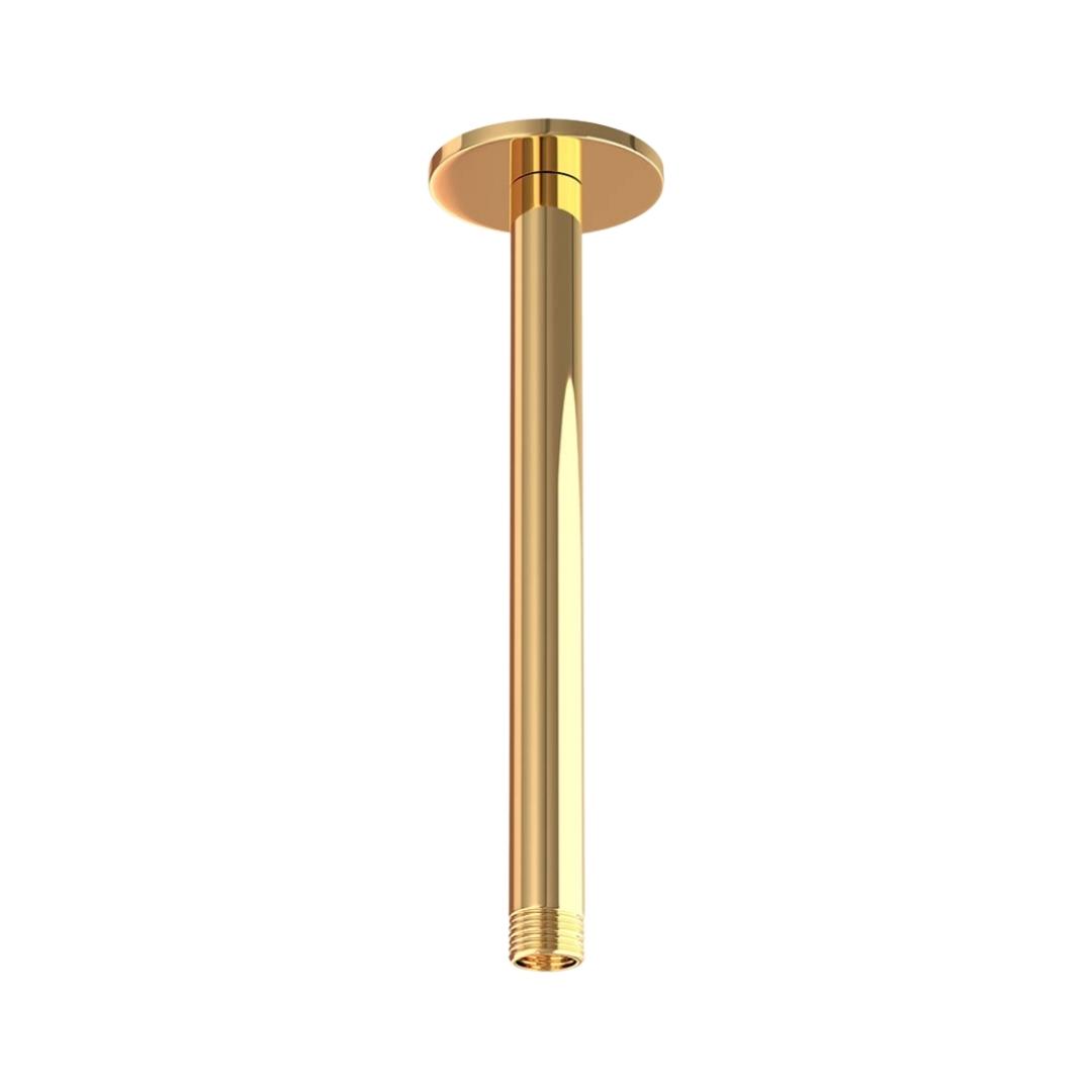 Jaquar Ceiling Mounted Round 100 mm Shower Arm SHA-GLD-475L100 - Full Gold