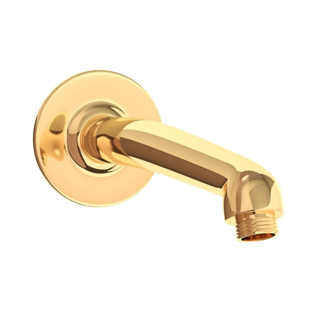 Jaquar Wall Mounted Round 160 mm Shower Arm SHA-GLD-477 - Full Gold