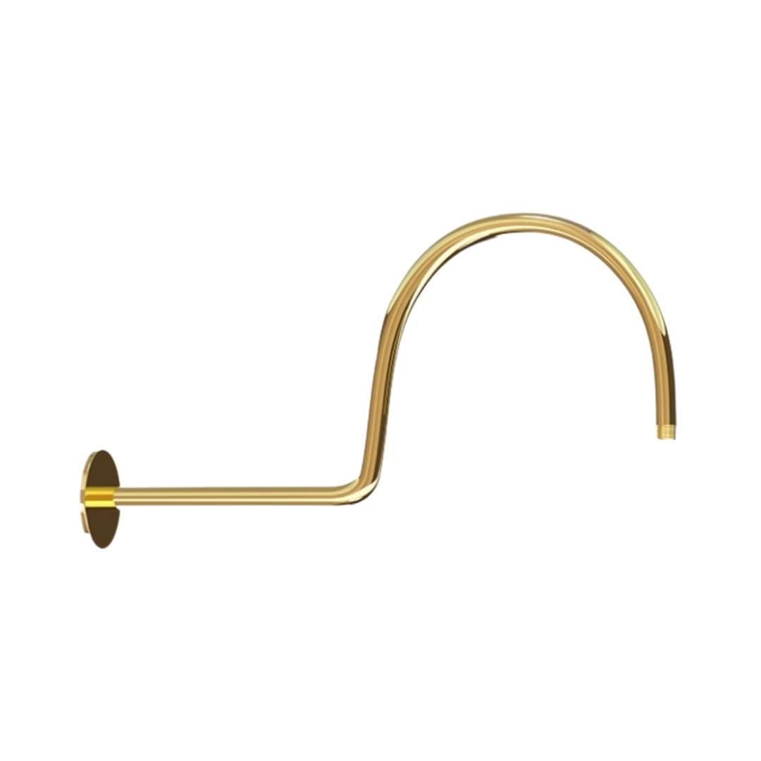 Jaquar Wall Mounted Round 460 mm Shower Arm SHA-GLD-485 - Full Gold