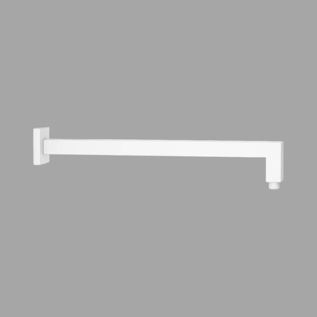 Jaquar Wall Mounted Square 400 mm Shower Arm SHA-WHM-455L400 - White Matt
