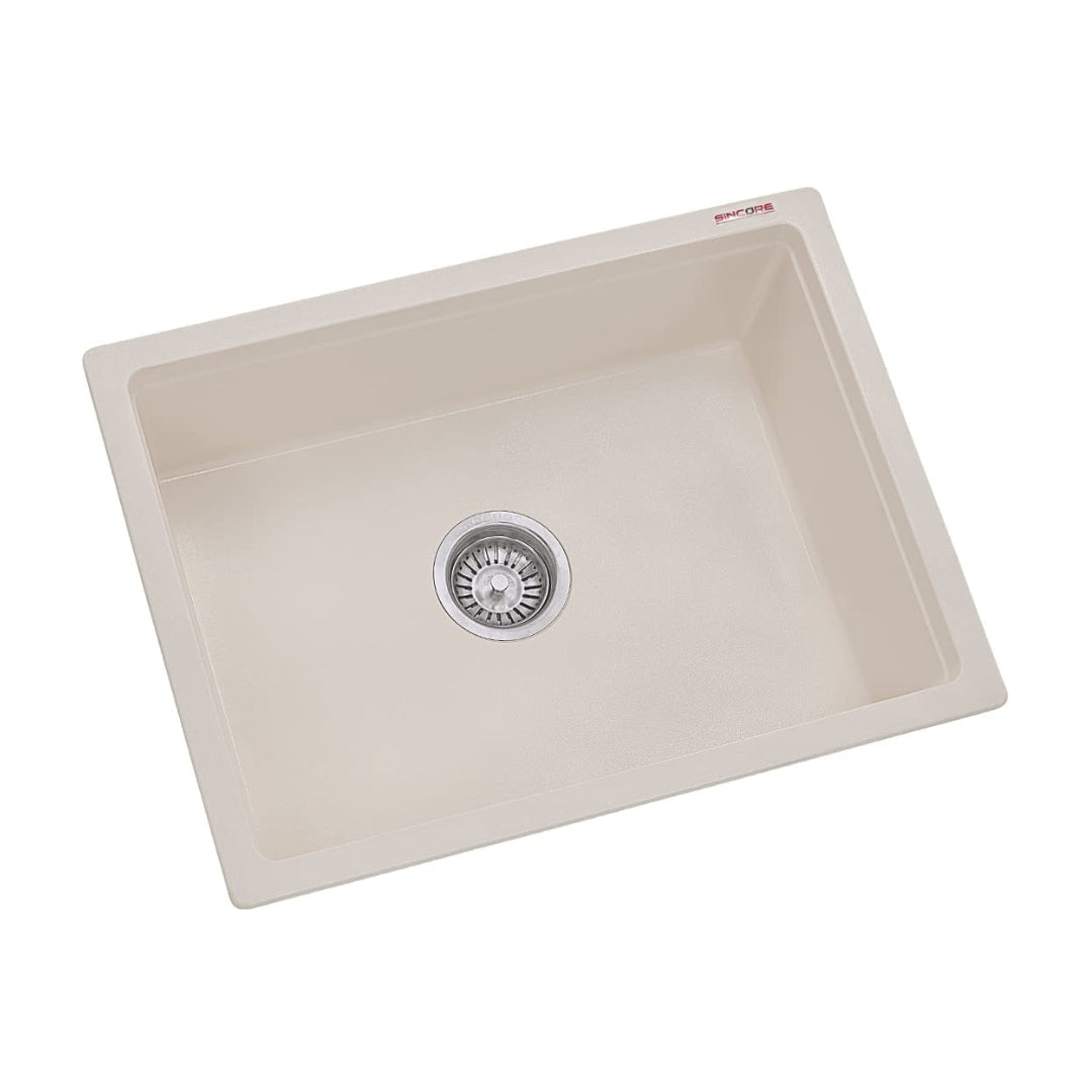 Sincore Quartz Sink ARIEL LARGE ( 24 x 18 inches ) - Cream