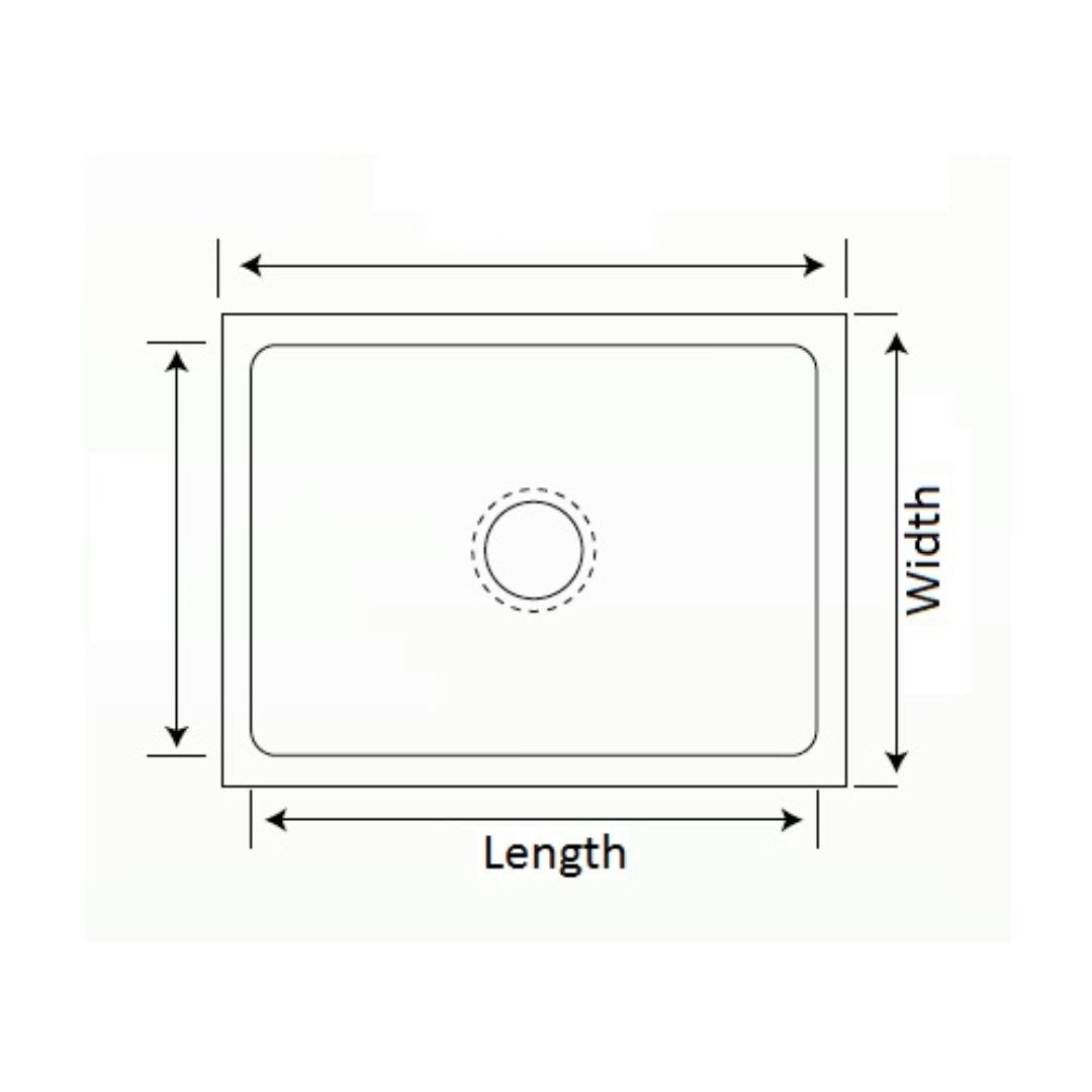 Sincore Quartz Sink ARIEL BIG ( 21 x 18 inches ) - Dotted Black