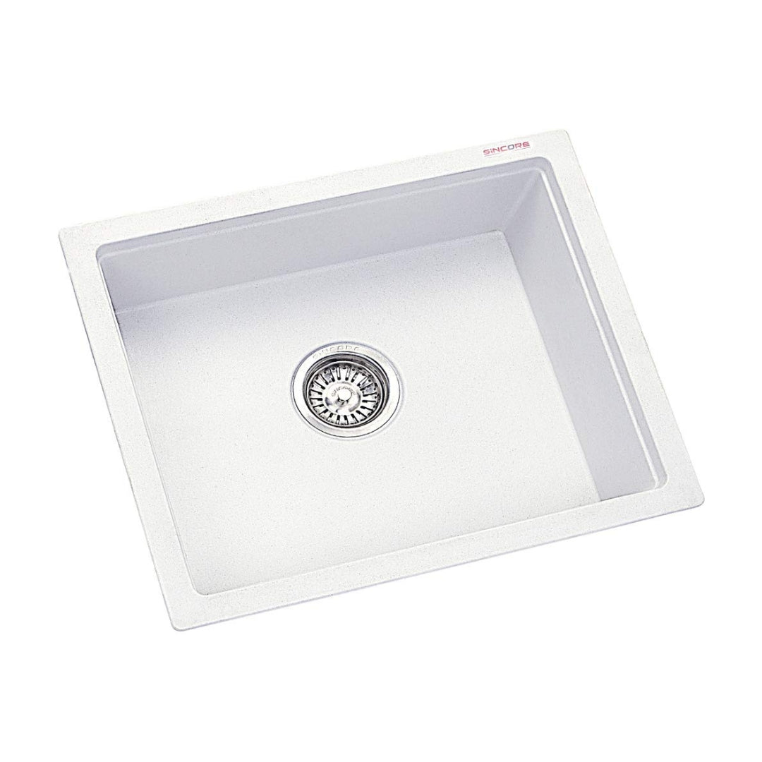 Sincore Quartz Sink ARIEL LARGE ( 24 x 18 inches ) - White