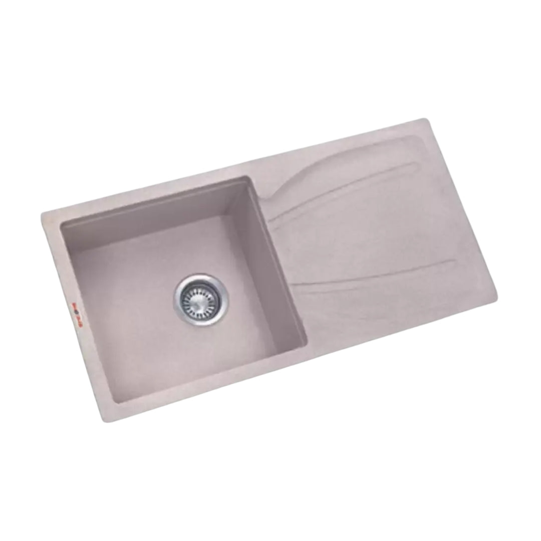 Sincore Quartz Sink GEMINI SMALL ( 36 x 18 inches ) - Mettalic Black