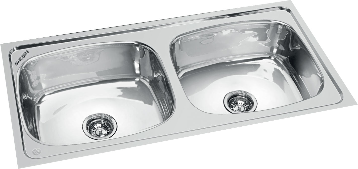 Sincore Stainless Steel Sink Premium Series SAPPHIRE X LARGE ( 45 x 20 inches ) - Glossy