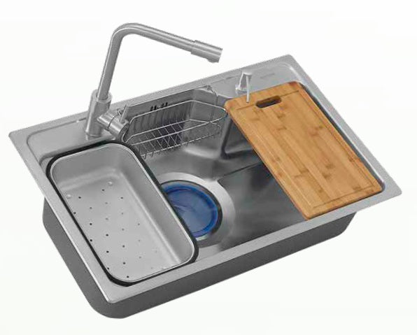 Sincore Stainless Steel Sink Hand Crafted Series SIERRA ( 30.5 x 19 inches ) - Matt