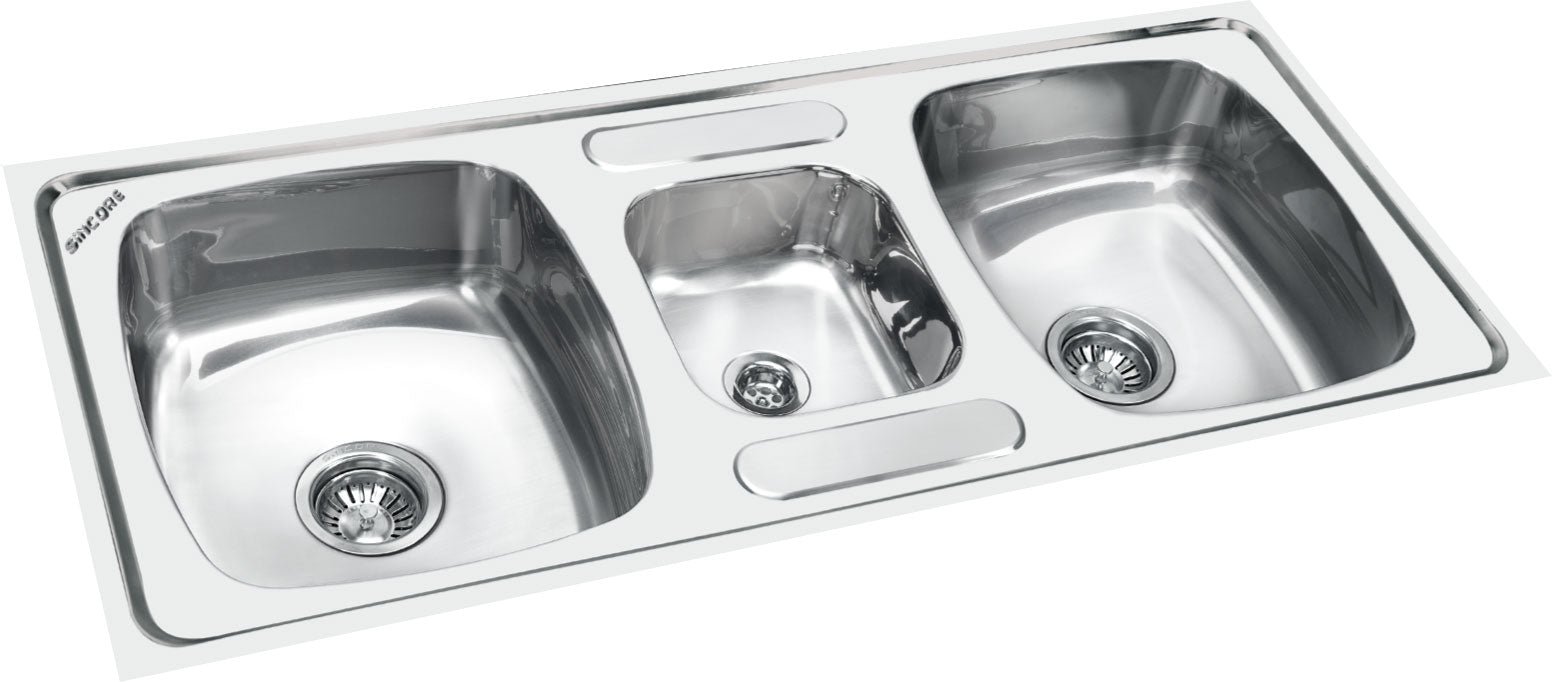 Sincore Stainless Steel Sink Premium Series SONATA ( 45 x 20 inches ) - Glossy