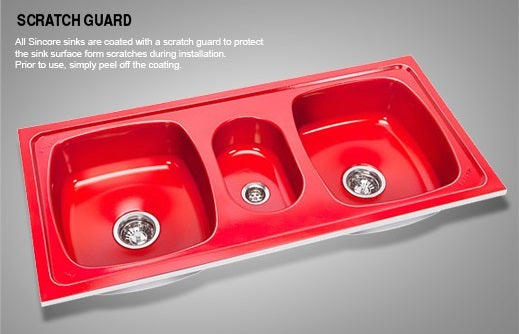 Sincore Stainless Steel Sink Premium Series SQUARE CUSTOM ( 22 x 18 inches ) - Matt