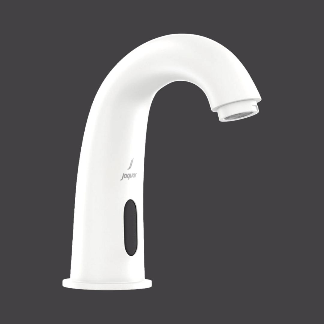 Jaquar Table Mounted Regular Sensor Basin Tap SNR 51011N - White Matt - DC Operated