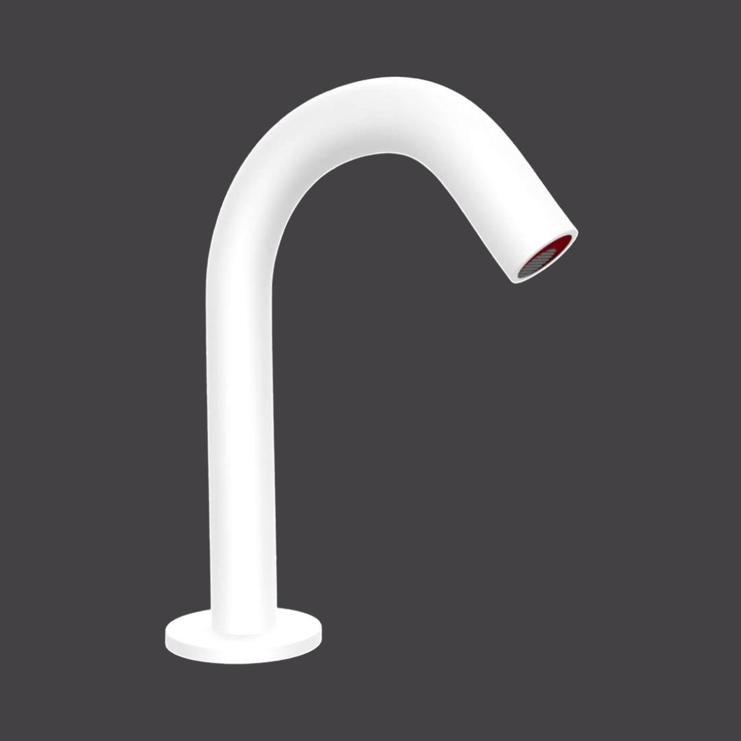 Jaquar Table Mounted Regular Sensor Basin Tap Blush SNR 51445 - White Matt - DC Operated