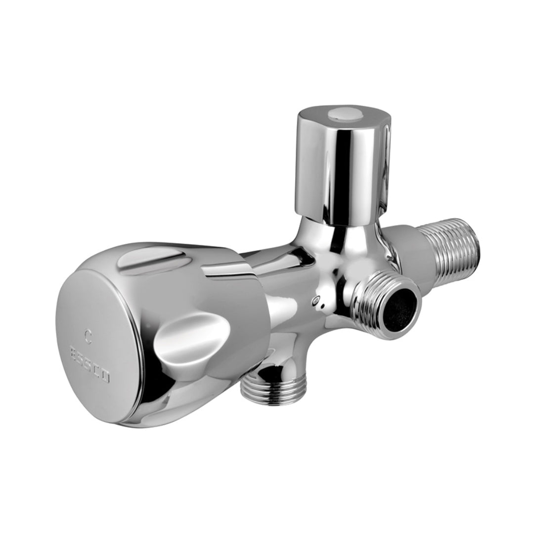 Essco Basin Area 2 Way Angle Valve Sumthing Special SQT-CHR-526AKN - Chrome