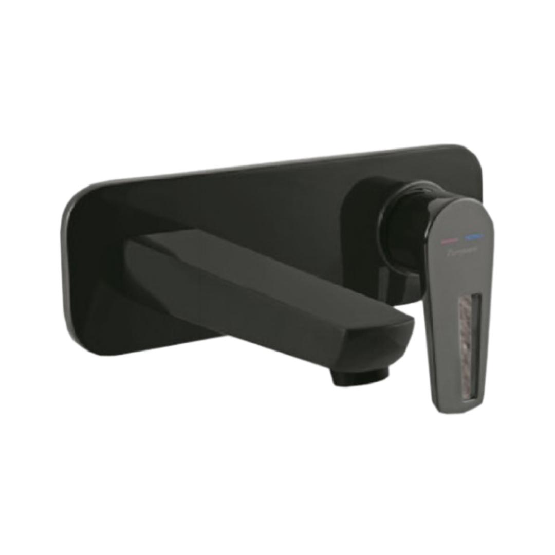 Parryware Wall Mounted Basin Mixer Nightlife T4956A5 - Shiny Black