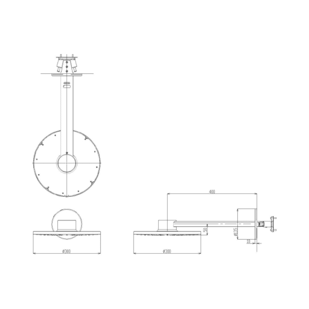 Toto Multi Flow Overhead Shower Z Selection TBW07004A - Chrome