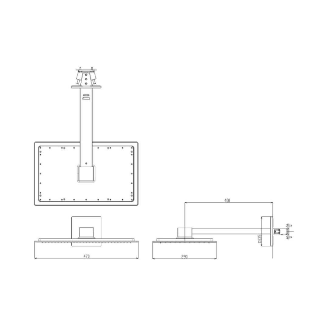 Toto Multi Flow Overhead Shower Z Selection TBW08004A - Chrome