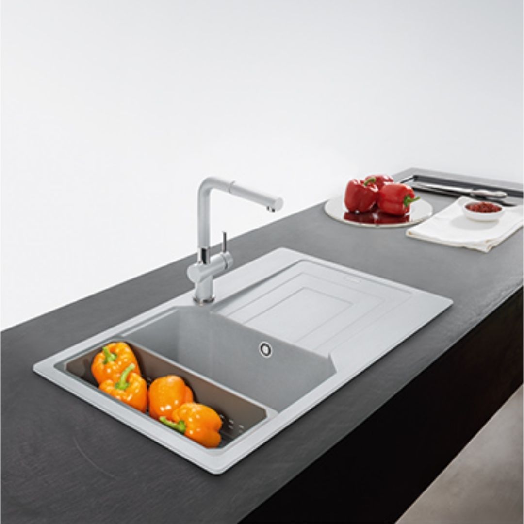 Franke Fragnite Sink Urban Fragranite Series URBAN RANGE UBG 611 211 86 ( 34 x 20 inches ) - Stone Grey